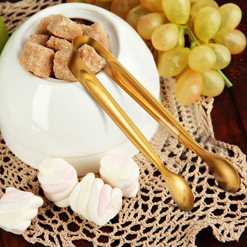 12 sztuk szczypce cukru szczypce robić lodu ze stali nierdzewnej mini szczypce robić serwowania przekąnarty szczypce małe szczypce kuchenne na spotkanie przy herbacie kawy