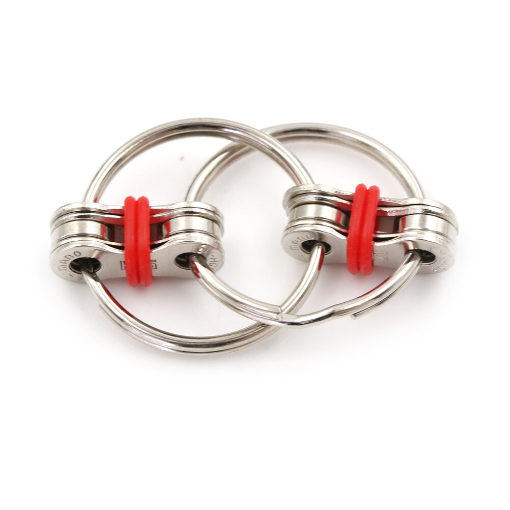 1 pezzo disponibile portachiavi Spinner a mano/Fidget Vent riduzione della pressione catena decompressione per adulti bavaglio giocattolo e scherzi pratici: RD