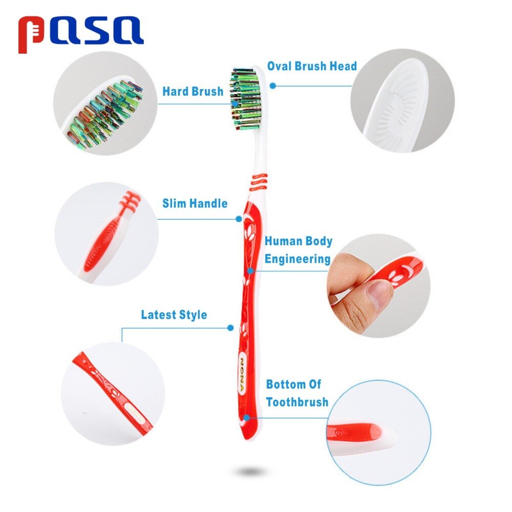 Cepillo de dientes Manual para blanquear los dientes, cerdas superduras, limpieza de pequeñas máquinas, manchas de café y humo, cepillo Dental para el cuidado Dental