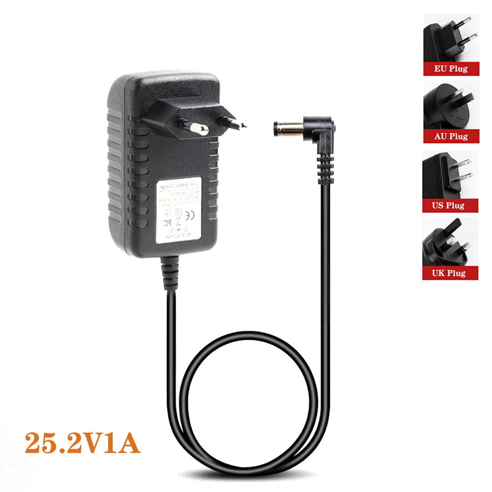 4.2V 8.4V 12.6V 16.8V 21V 25.2V 29.4V 1A 2A 3A 18650 Lithium Battery Charger for Lithium Battery Pack 90 Degree Elbow: Pink / US