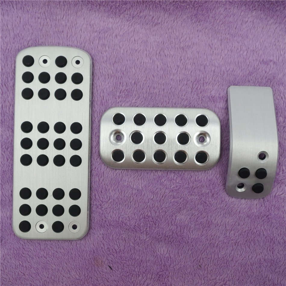 DEE accessoires de voiture pour Peugeot 206 206CC | Frein à carburant, repose-pied, pédales à AT/MT, plaque antidérapante, patins de pédale de frein d'accélérateur, autocollants: AT 3PCS