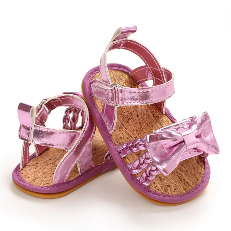 Meisjessandalen zomer casual peuter baby meisjessandalen zomer kinderen strandsandalen strik schoenen: P / 12-18m