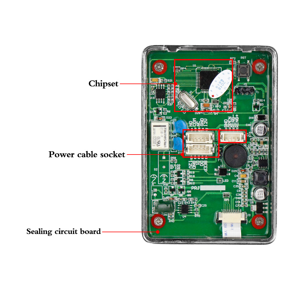 IP55 Waterproof Metal RFID 125KHz Standalone Access Control Keypad with Touch Screen Panel + 10pcs RFID Keyfobs