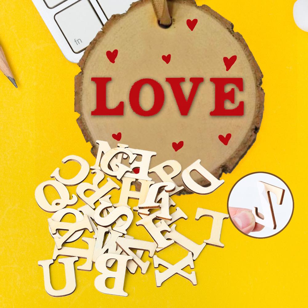 26 English Alphabet Letters Wood Number Wooden Household Arts Crafts Letter Digital Display Arts Crafts Letter Display