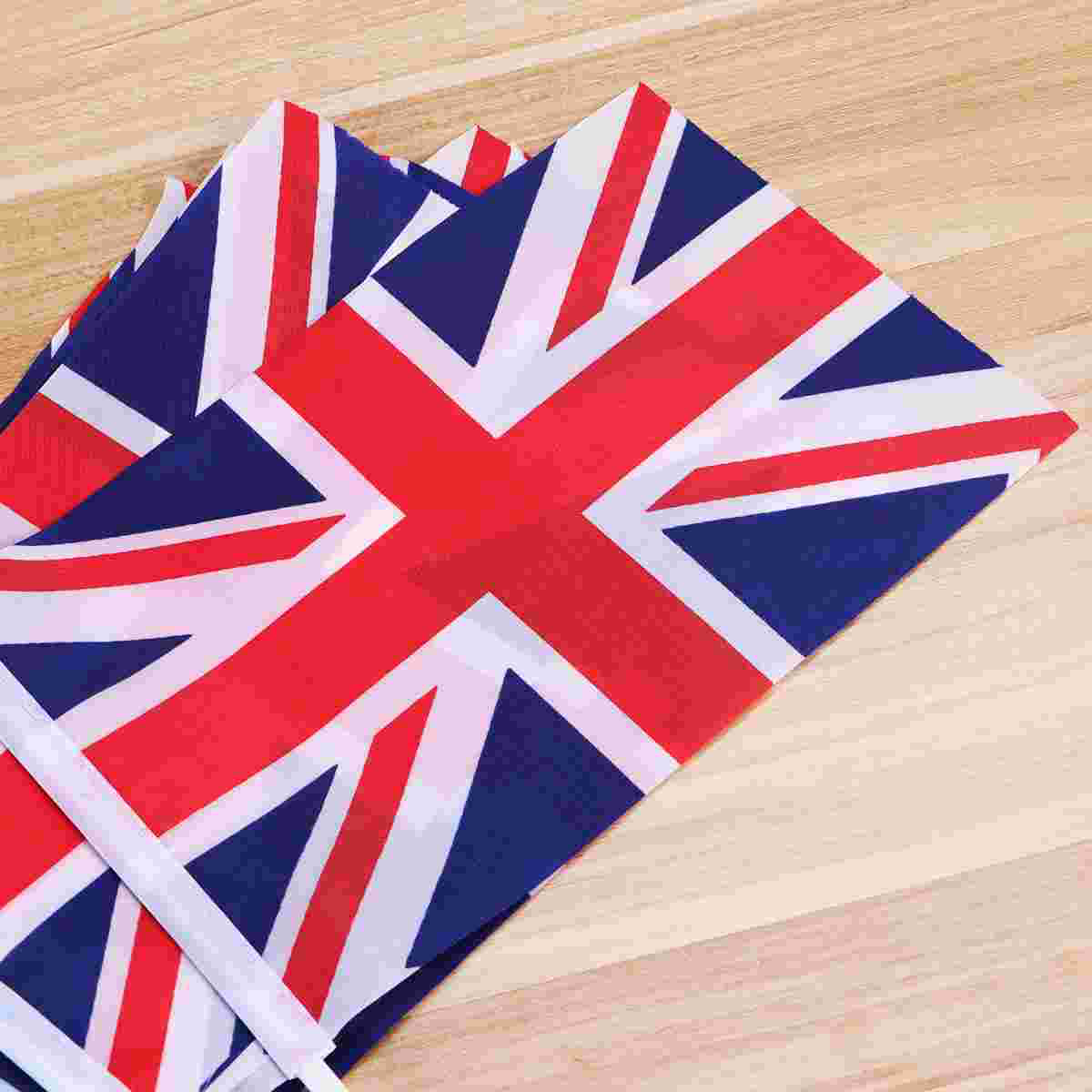 100pcs Union Jack Hand Waving Flag Royal Jubilee UK Great Britain Flags