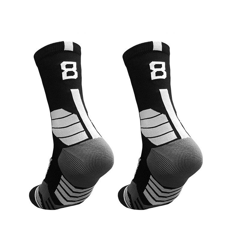 Elite Basketball Socken Männer Compression Radfahren Socken Mit Anzahl Männer Handtuch Bottom Außen Sport männer socken