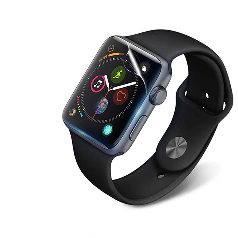 Vandtæt skærmbeskytter til apple watch  se 6 5 4 3 38mm 40mm 44mm 42mm ikke hærdet glas blød film til iwatch 1 2 etui