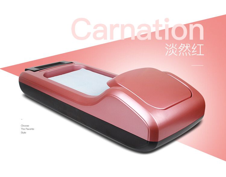 600/1200 Pairs Automatic Shoe Cover Machine Membrane Dispenser Waterproof Shoes Cover Household Hotel Office Time & Labor Saving: Pink / 1 roll film