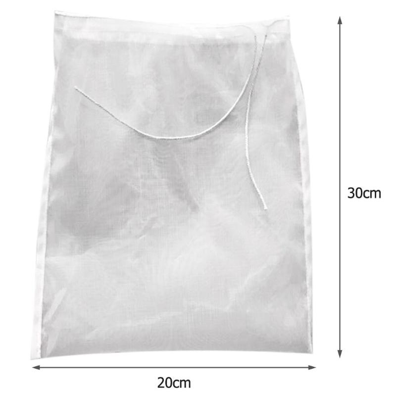 Nut Milk Bag Commercial Grade Reusable Almond Milk Bag Strainer Fine Mesh Nylon Cheesecloth Cold Brew Coffee Filter 20X30cm