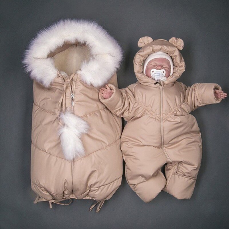 6M-12M Jungen & mädchen Kleidung Für Babys herbst Nur Eine Strampler Hodded Bär Ohren Zipper Casual infant Feste Schuhe Kinder Winter Mantel