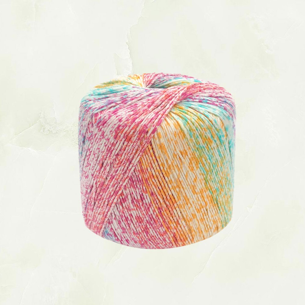 1 Roll 133M Color Segment Dyed Gradient Cotton Yarn DIY Thread Hand Crocheted Scarf Hat Shawl Line Material for Hand Knitting DI