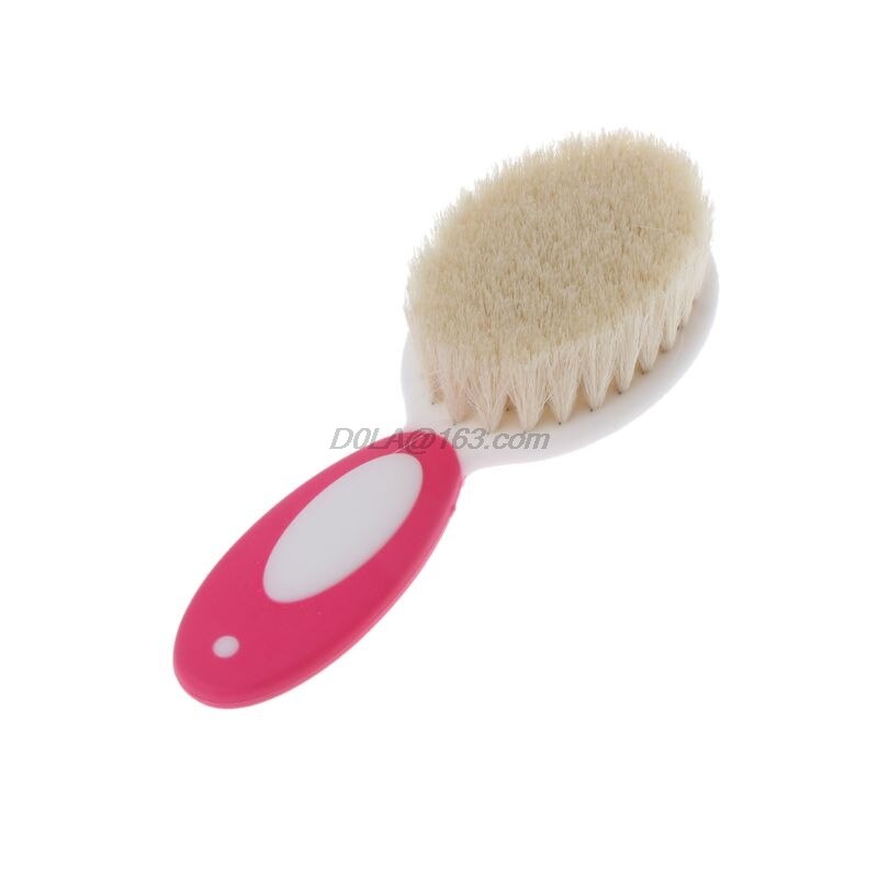 bébé soins Pure laine naturelle bébé brosse peigne bébé brosse à cheveux -né brosse à cheveux infantile peigne tête masseur