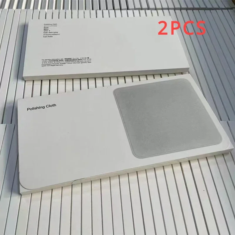 2 st. polerdukar för apple iphone nanotexturerad skärmrengöringsduk för ipad macbook apple watch linsdisplay avtorkning
