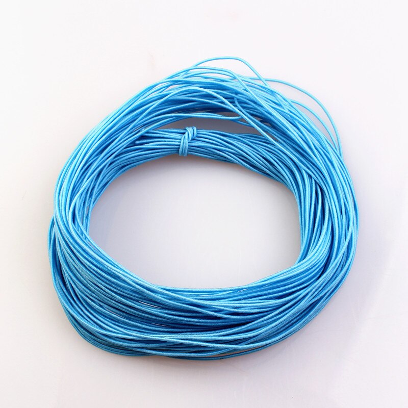 1mm 24M Geflochtene Elastische Schnur Perlen Themen Stretch String Stoff Crafting Schnüre für Schmuck Machen 23 Farben