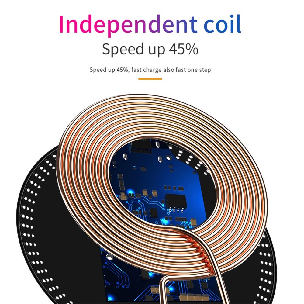 10w qi draadloze oplader voor de ipod x/xs max  xr 8 plus draadloos oplaadpad met ventilatieopeningen voor de  s9 s10+  note 9 8