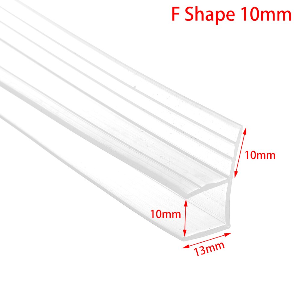 1M 6-12mm F U h Shape Sealing Strips Silicone Rubber Seal Strip Window Seal Glass Door Weatherstrip Hardware Bathroom Accessarie: F Shape 10mm