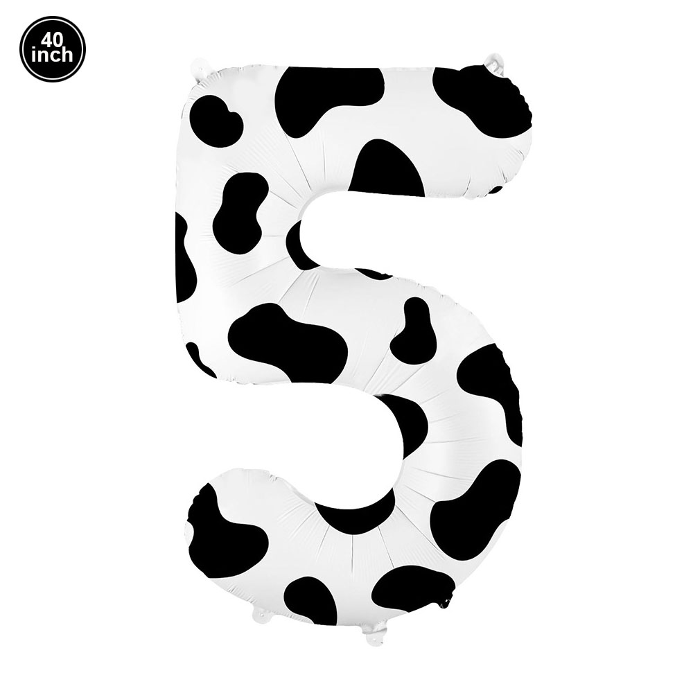 Cow Happy Birthday Cake Decoration Cow Cake Topper for Farm Cow Birthday Party Decoration Supplies: VIOLET/紫罗兰