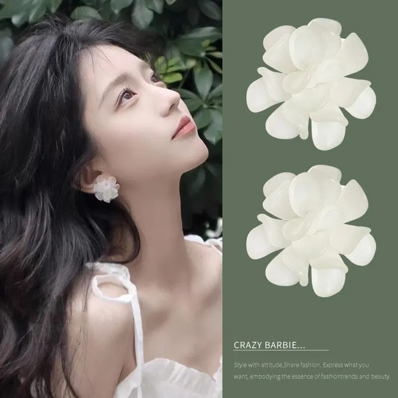 Y2k-pendientes de aro de lujo para mujer, aretes de mariposa y perlas de cristal rosa, novedad de verano, coreana, de joyería: Vino tinto