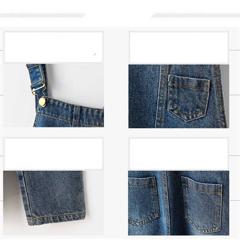 freundlicher Jeans Insgesamt für Mädchen Denim Gurt Gesamt Neue Frühling Herbst freundlicher Baumwolle Hosenträger Hosen