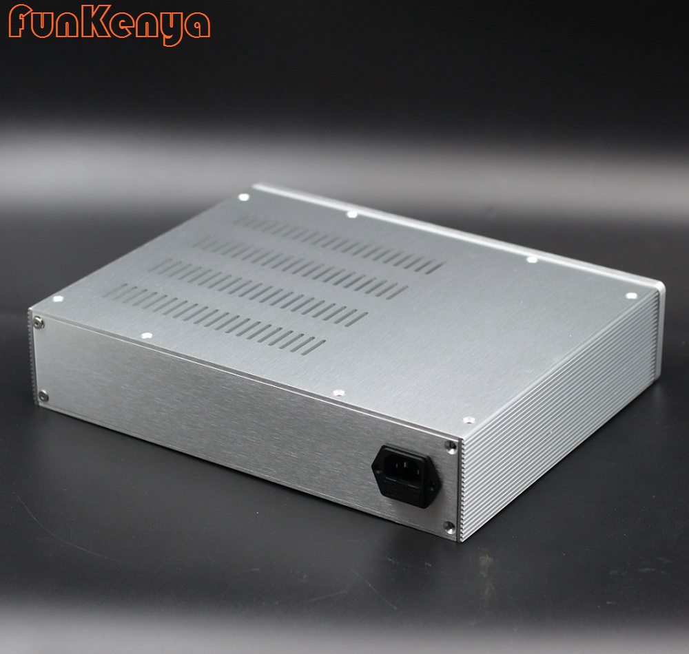 320x70x248mm Hifi Power Amplifier Chassis DIY Anodized Aluminum Earphone Music Box Prea Amp Housing Rear Class Partition Shell