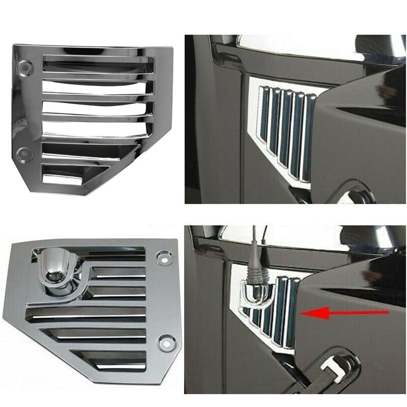 Auto Side Vent Covers Chrome Hood Intake Bezel Moulding Trim Voor Hummer H2 2006
