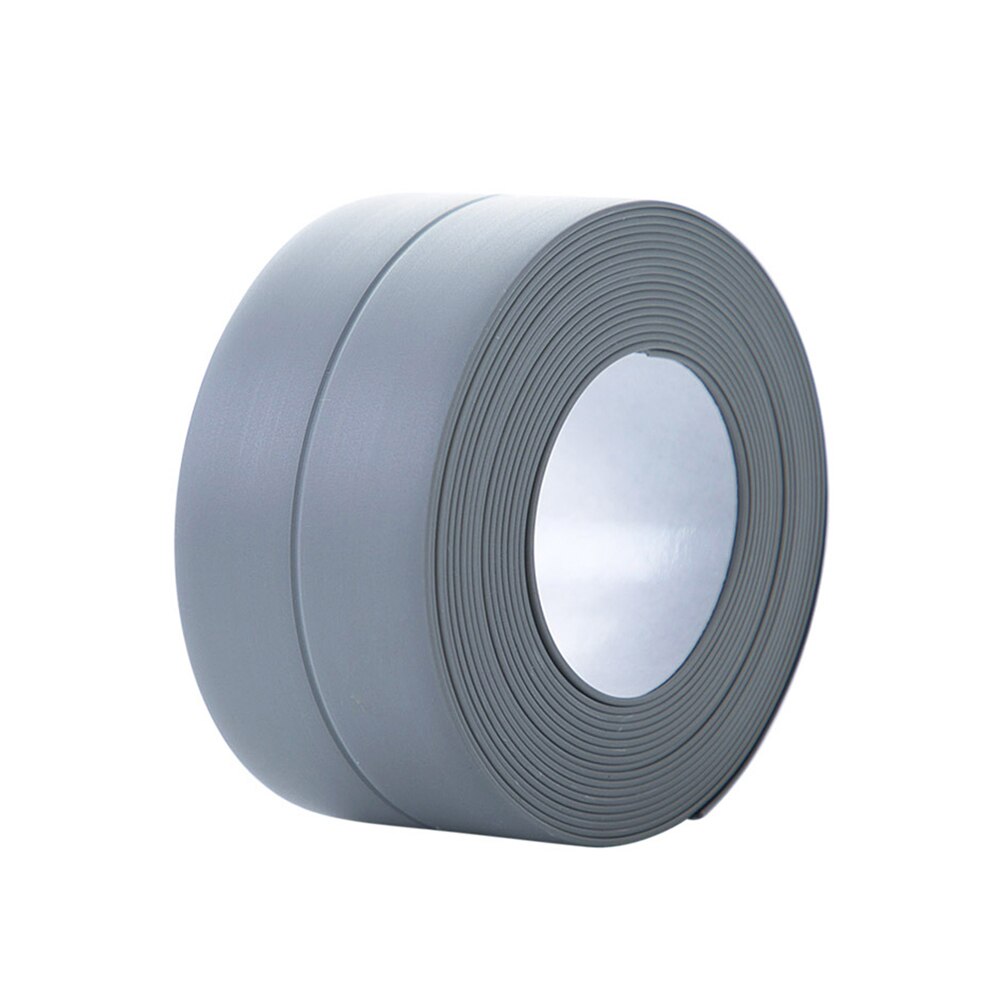 3200x2 2/38mm łazienka prysznic wanna taśma uszczelniająca taśma biała PVC samoprzylepna wodoodporna naklejka ścienna robić łazienki kuchnia: szary 38mmx3.2m