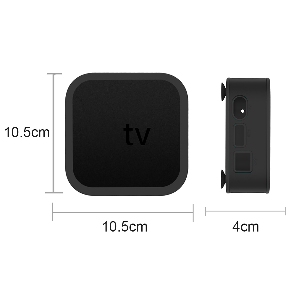 1PC TV Set-top Box Silicone Case For Apple TV Box 4K Anti Dust-proof Protective Sleeve Soft Cases Cover For Apple TV