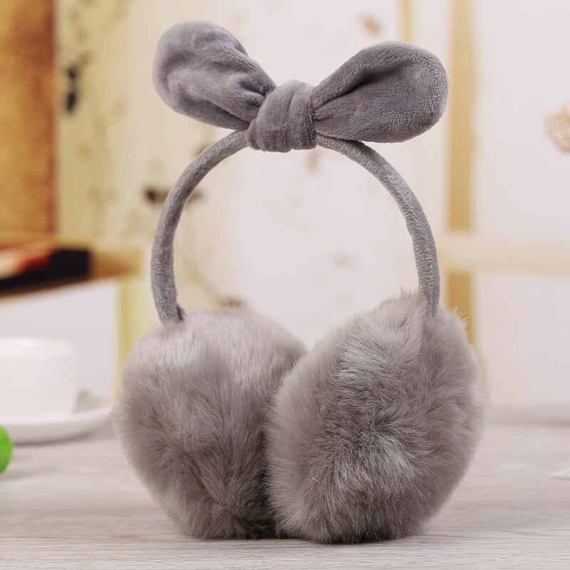 Warm Fur Earmuffs Adult Children Winter Women Men Lovers Ear Muffs Warmer Earflap Headband Fur Round Unisex Earmuffs: B-9