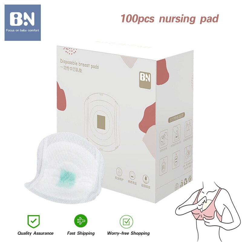 Bn 100 Stuks Wegwerp Verpleging Borst Pads Waterdicht Moederschap Tepel Pad Baby Borstvoeding Accessoires