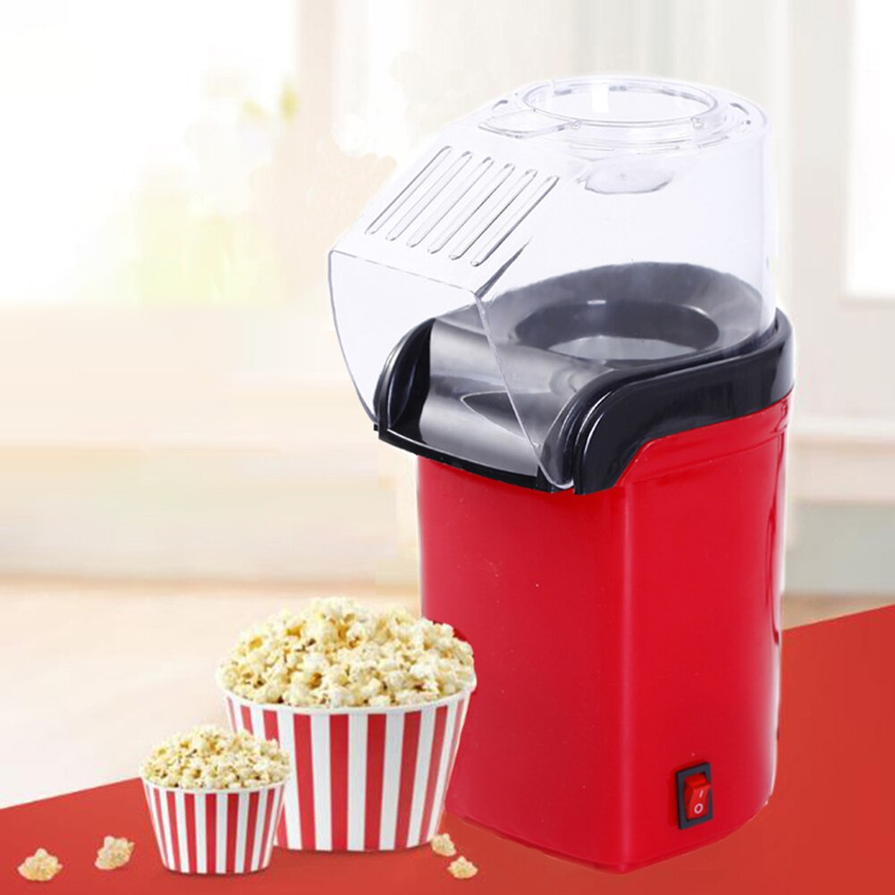 Bærbar elektrisk popcornmaskine hjemmekøkken desktop mini diy popcornfremstillingsmaskine til husholdningskøkken hjælper indretning