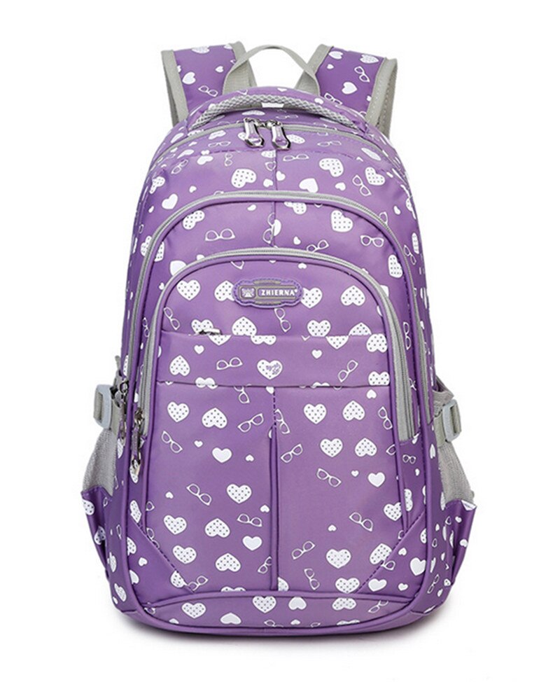 Duże szkolne torby dla nastolatków dziewczęta damskie plecaki podróżne torby na ramię cukierki plecak Bagpack śliczne torby na książki Mochila Escolar: purpurowy