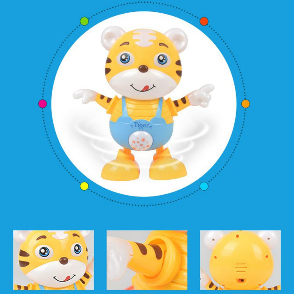 Elektronische Tiger Spielzeug Musik &Ampere; Geräusche Früh Pädagogisches Spielzeug Mit Licht Usb Aufladbare Tanzen Spielzeug Für Jungen Und Mädchen