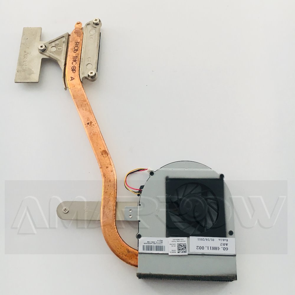 Original For DELL laptop heatsink cooling fan cpu cooler 15R N5010 CPU heatsink 3T25W 03T25W
