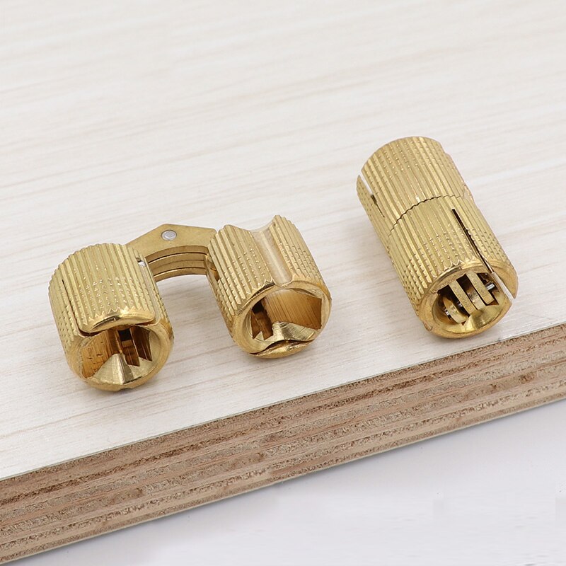 Skjul mini hardware kobberplade hængselrationering skjult hængsel søjle spand krydsord messing hængsel