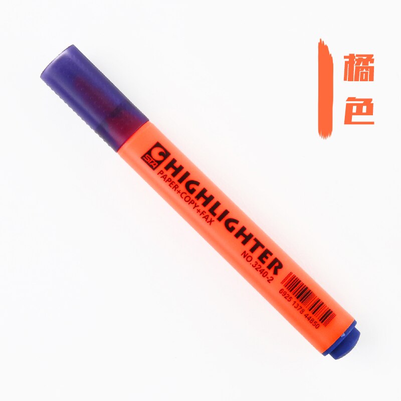STA-rotuladores fluorescentes de 8 colores para papel, rotuladores de dibujo para la escuela, suministros de oficina, papelería: Red