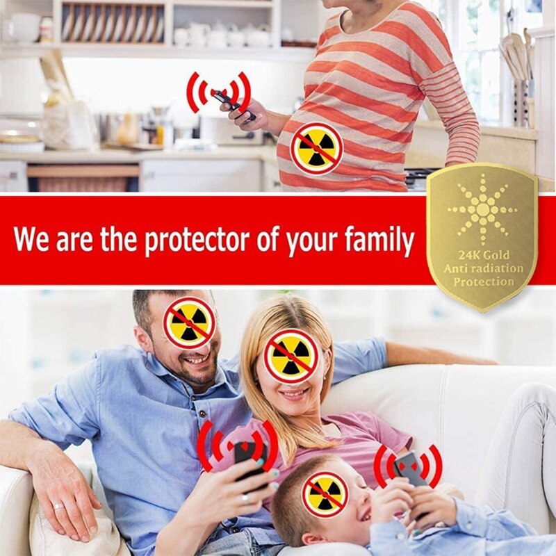 10pcs Anti Radiation Protector Shield EMF Protection Mobile Cell Phone Stickers M3GD