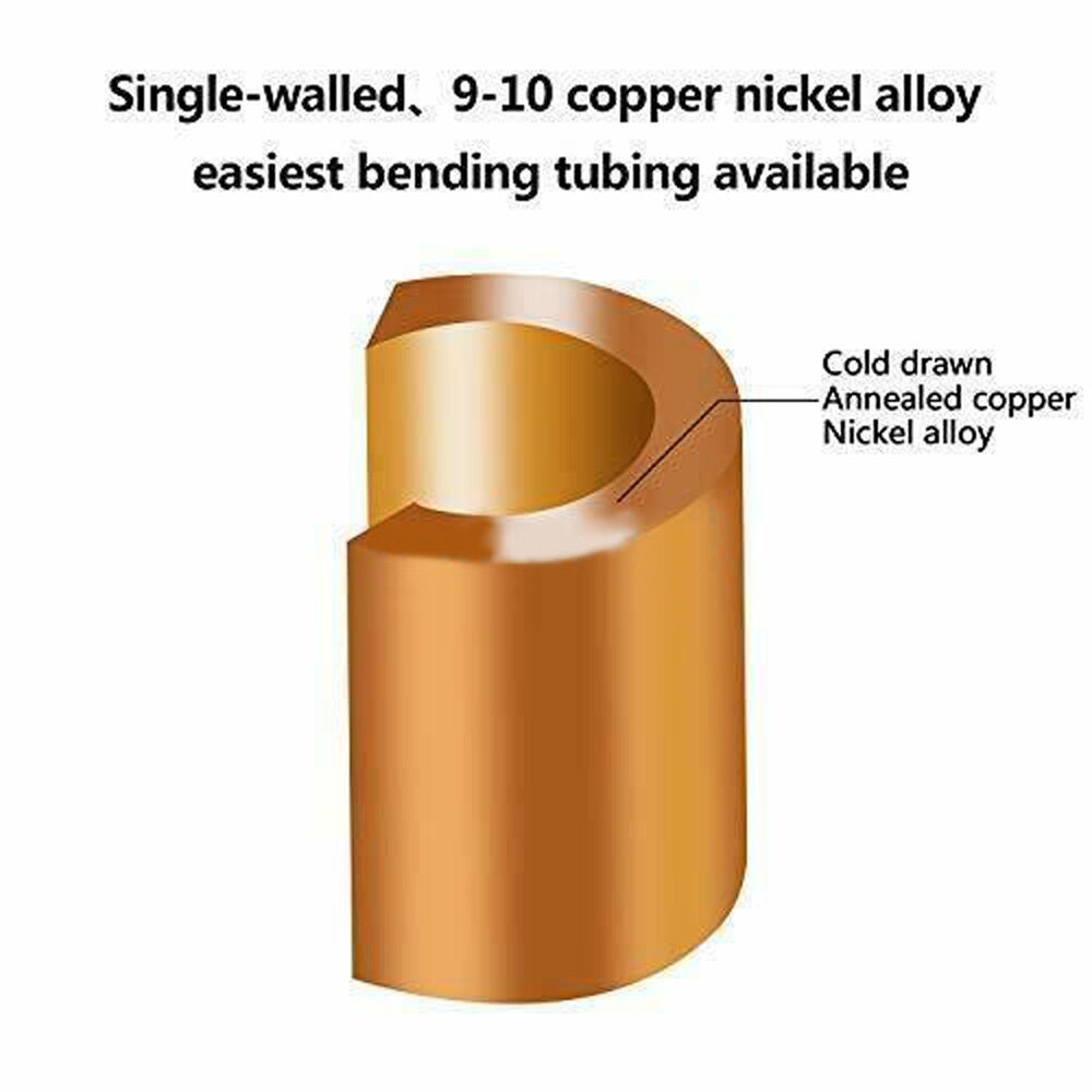 Roll Coil Remleiding Tubing 3/16 Inch Met 16 Fittingen Corrosiebestendig Set Onderdelen