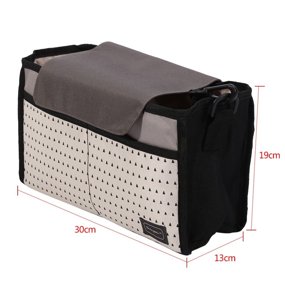 Baby Stroller Organizer Bag Mummy Diaper Bag Hook Baby Carriage Waterproof Large Capacity Stroller Accessories Travel Nappy