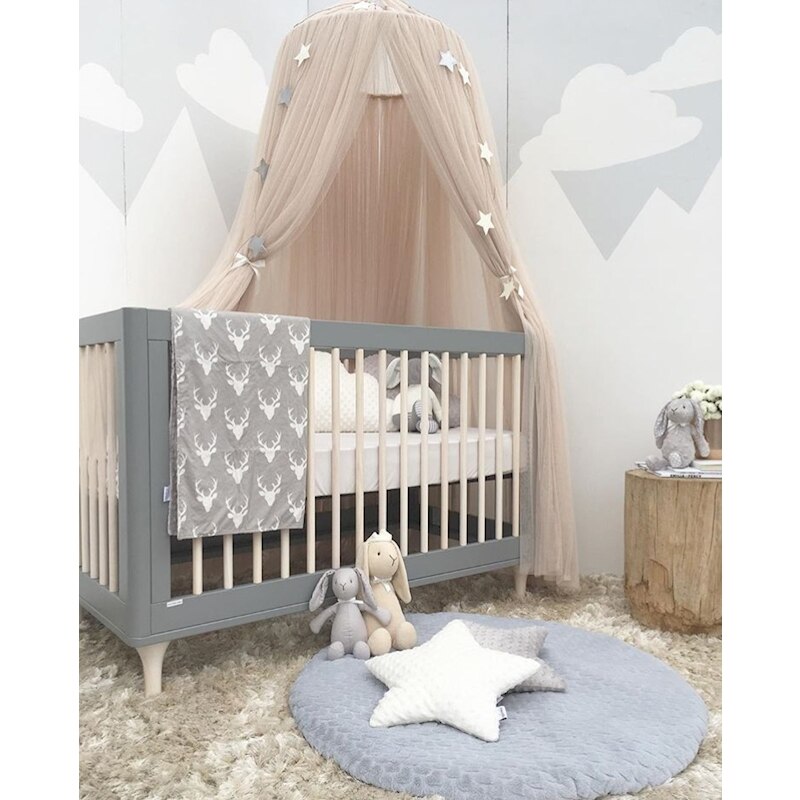 Baby Bettwäsche Krippe Netz freundlicher Jungen Mädchen Fantastische Prinzessin Traum Antimosquito Kinderbett Netz Babys Chapion Krone Krippe Netz