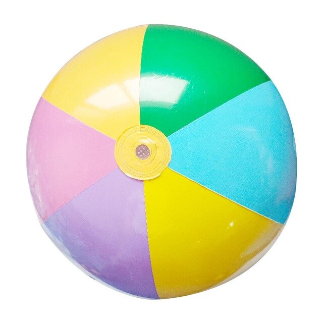 Wasser sprühen Aufblasbare Ball Aufblasbare Wasser sprühen 65/75cm PVC Spiel Pad draussen Fliegen Spielzeug draussen Rasen Strand: 75cm   6 Farbe