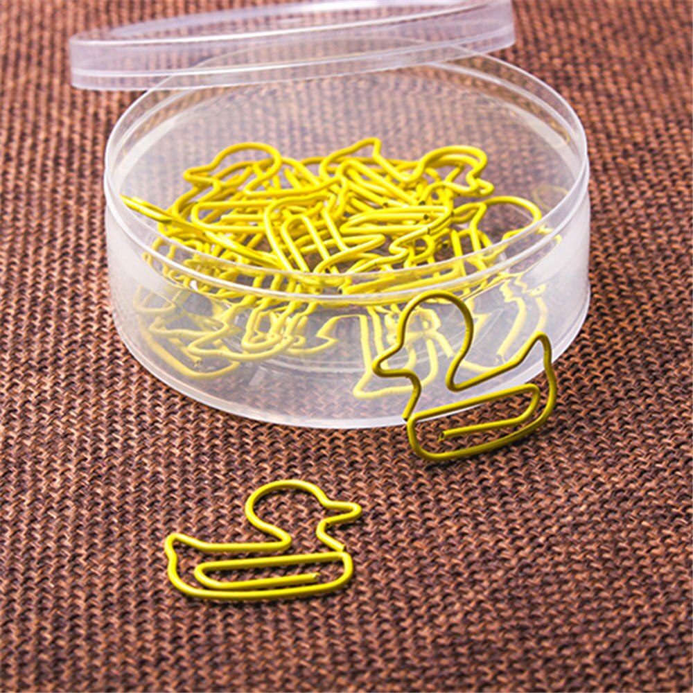 50/60pcs Paper Clips Durable Rustproof, Music Shape Paper Clips for Bookmark Office School Document Organizing Notebook Agenda: H-20pcs