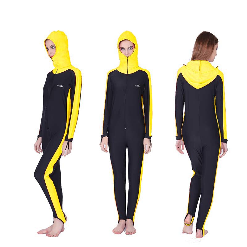 Sbart Con Cappuccio Donne Scuba Diving Suits Mute Maniche Lunghe Adulti Snorkeling Tute Surf Attrezzature 2017 CO