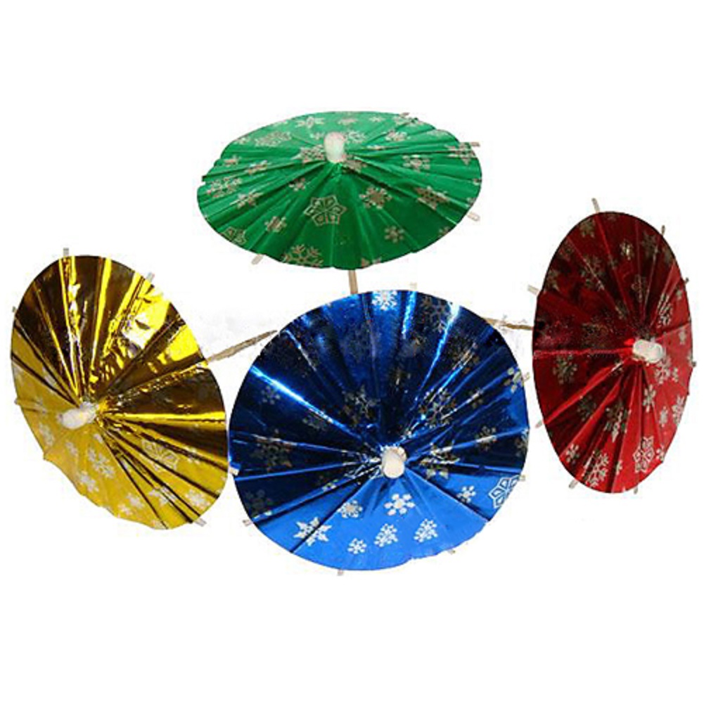 Ombrelle Cocktail en papier, 50 pièces, mélange de couleurs vives, Mini ombrelle, choix de boissons, bâtons de fête de mariage, accessoires de Table