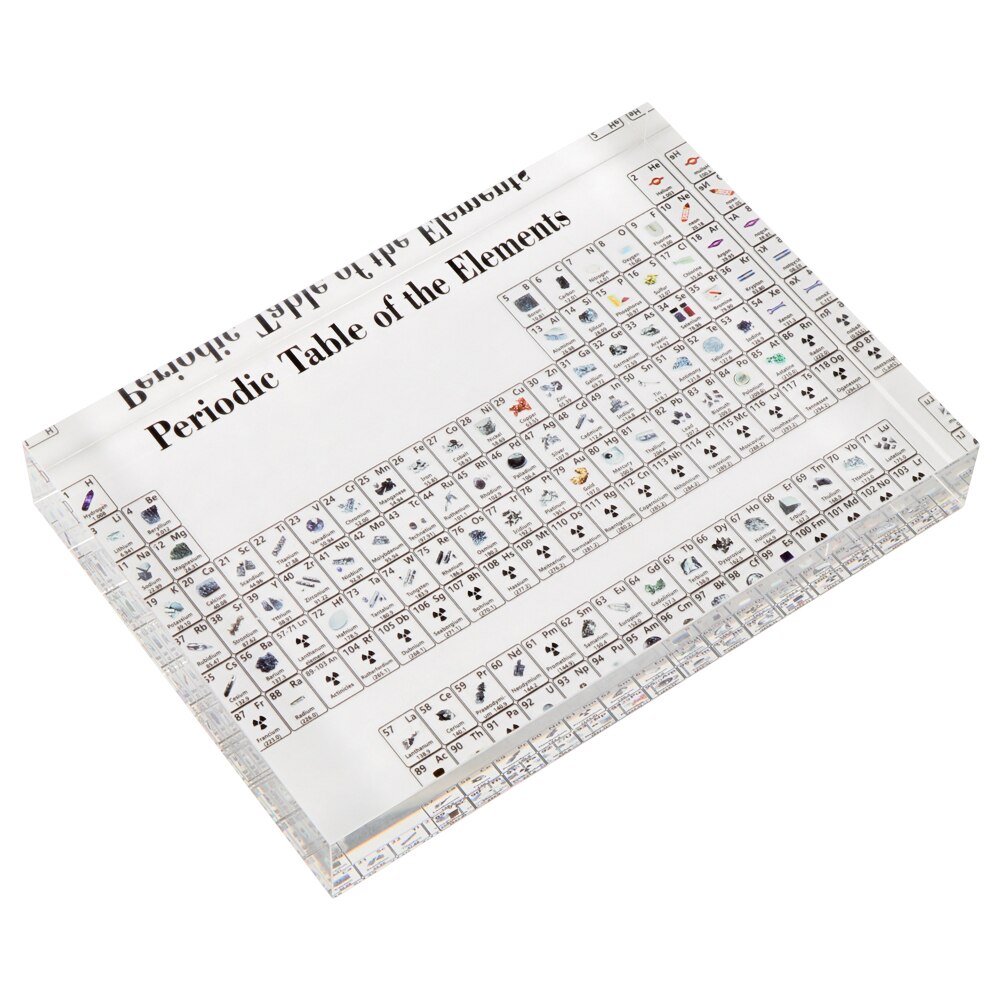 Acrylic Elements Periodic Table Display Kids Teaching School Day Birthday Chemical Element Display Home Decor: 170x120x24mm