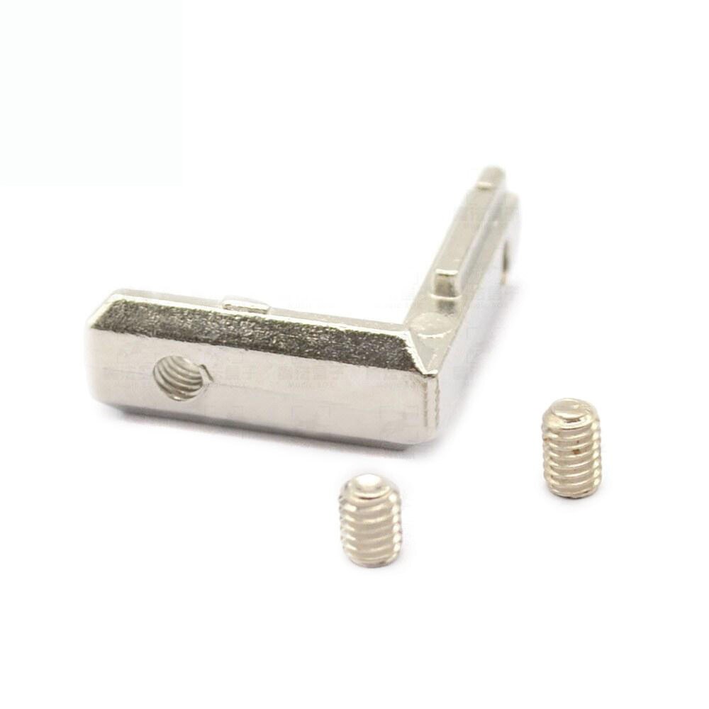 20Pcs T-Slot L-Vorm Aluminium Profiel Interne Hoek Gezamenlijke Bracket Connector Voor Alu Profiel met M4 Schroef