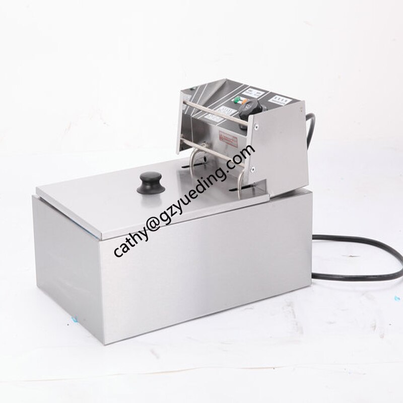 Table Counter Top Automatic Commercial Stainless Steel one tank one basket 6L Electric Deep Fryer for