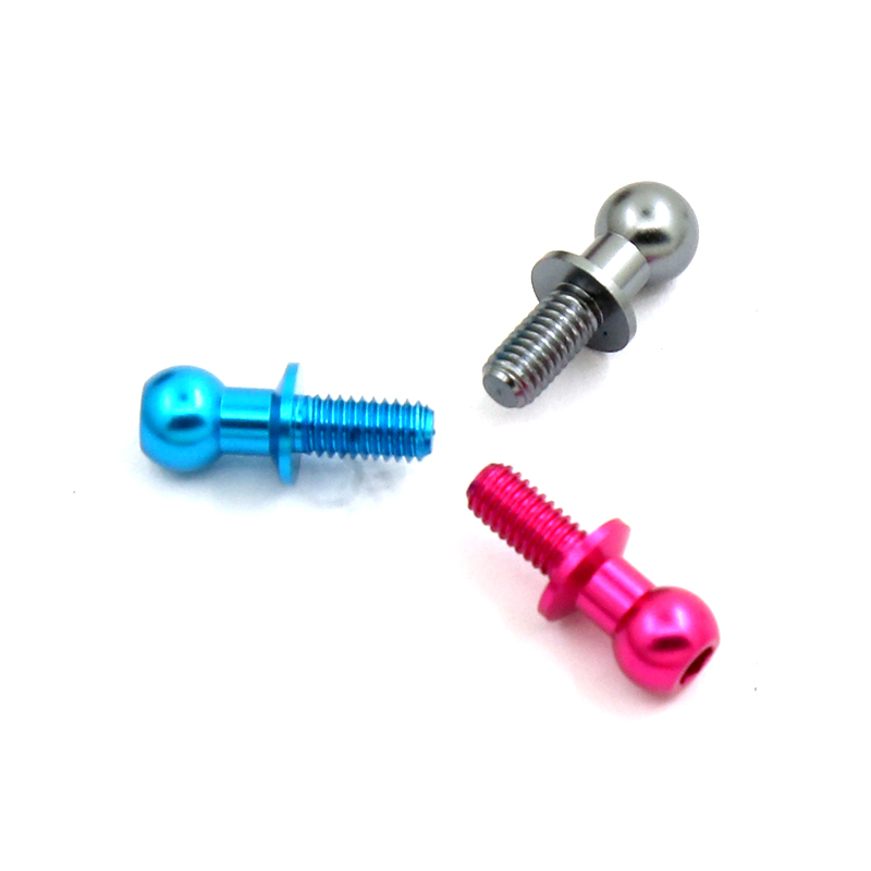 10 Uds M3 tornillos de cabeza de bola hexagonal de Metal para Tamiya TT01 TT02 Sakura D5 1/10 RC Drift Car repuestos universales