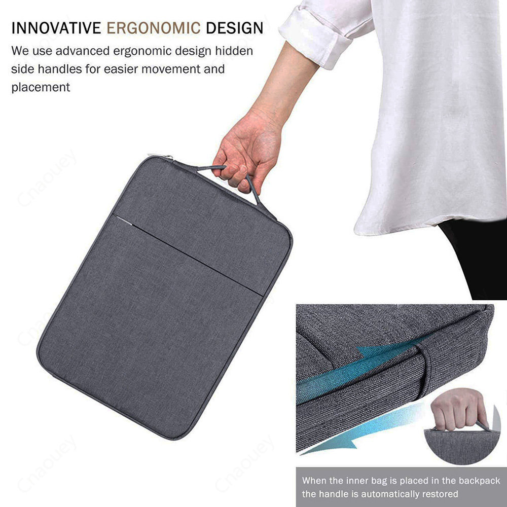 Torba na laptopa, etui na notebooka HP 13.3" 13.5" 14" 15.6" 16", wodoodporna, z zamkiem błyskawicznym, przenośna osłona na notebooka HP 11.6" 12.5"