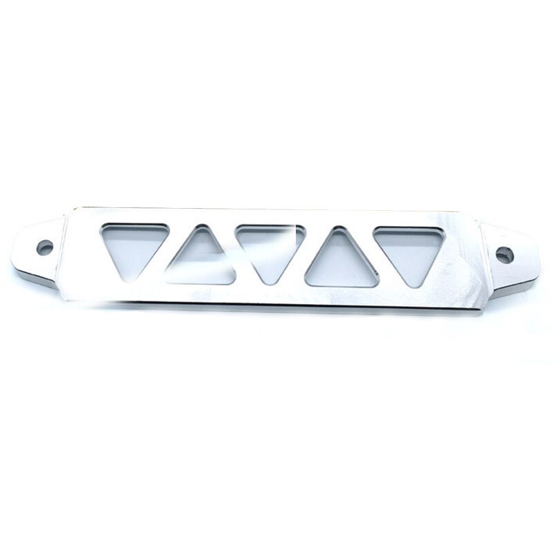 Svart, blå, röd, silver, lila 220mm/190mm bilbatteri fäste billet aluminium stag bar bilfäste batterihållare: Cuscosilver
