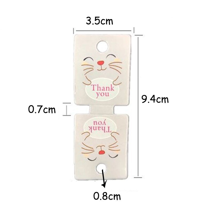 50pcs 3.5x9.5cm Display Paper Cards Hair Band Headband Foldable Hanging Cardboard for DIY Jewelry Display Packaging Price Tag